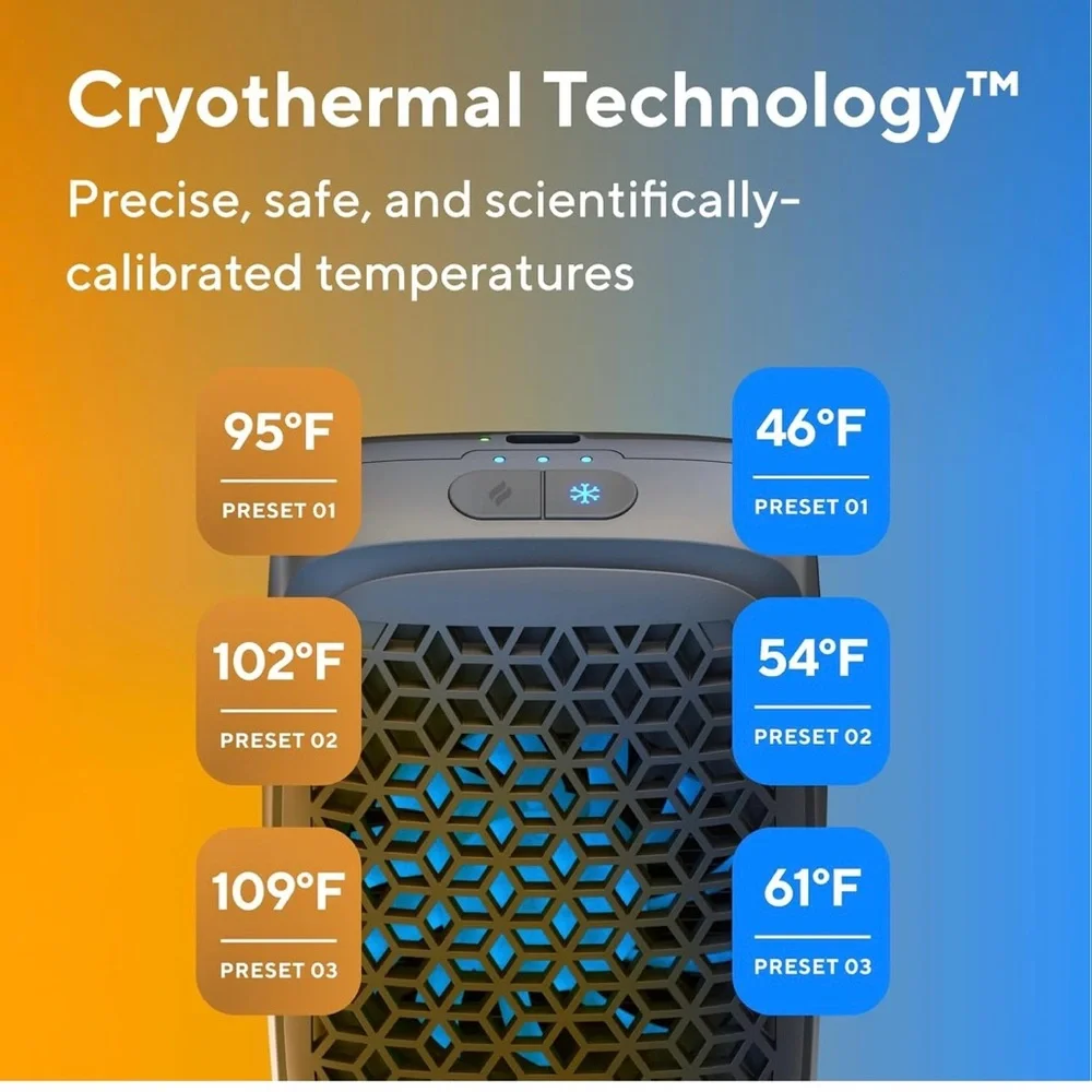 Therabody RecoveryTherm Cube for Pain Relief, Aches and Muscle Recovery